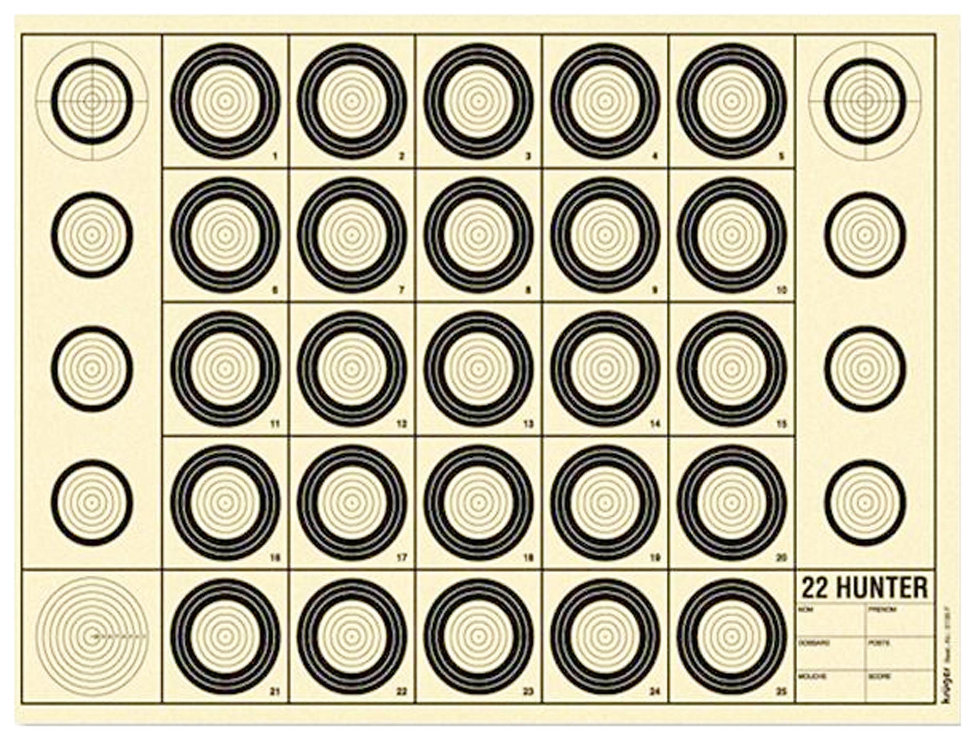A52110-Cibles BENCHREST 22 LR À 50 mètres - A52110 A52110-Cibles BENCHREST 22 LR À 50 mètres - A52110