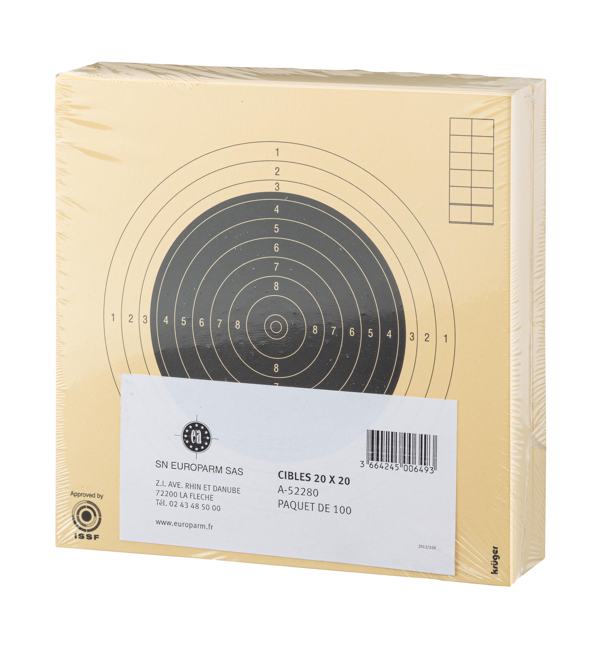 A52280-03 100 cartons-targets 20 x 20 cm A52280-03 100 cartons-targets 20 x 20 cm