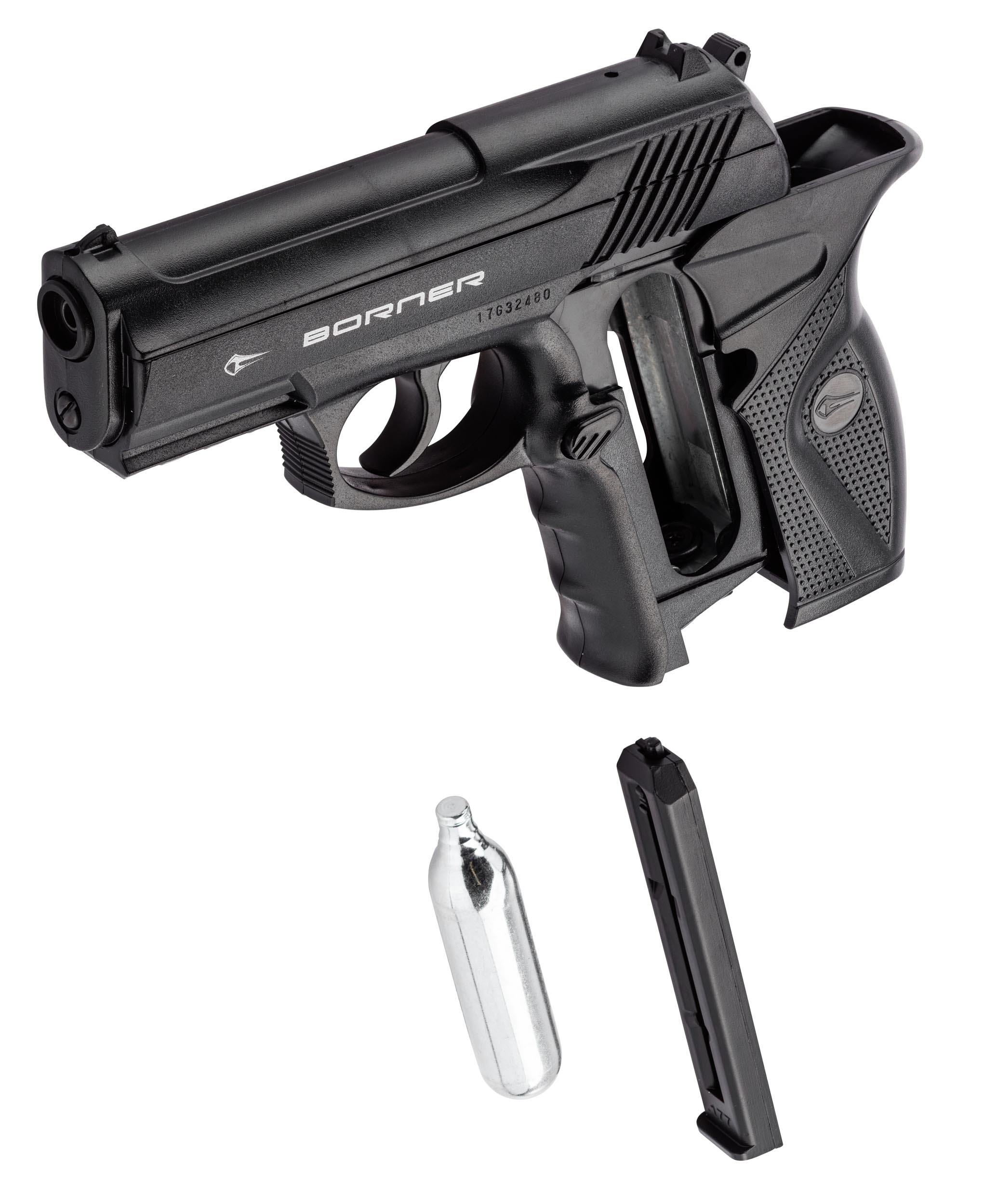 ACP710-2 CO2 BORNER C11 Blowback cal. 177 Steel BBS pistol ACP710-2 CO2 BORNER C11 Blowback cal. 177 Steel BBS pistol
